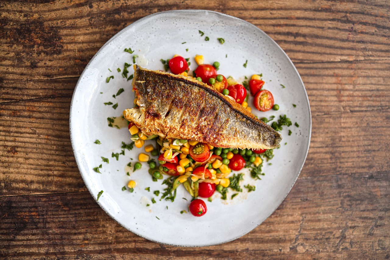 grilled bass
